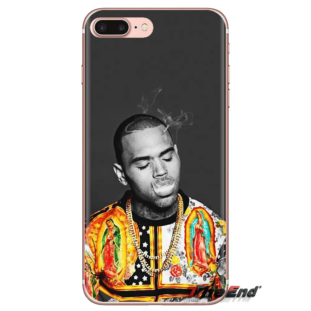 Прозрачный чехол из ТПУ для Huawei G7 G8 P7 P8 P9 P10 P20 P30 Lite Mini Pro P Smart Plus 2017 2018 2019 Chris Brown Breezy RNB