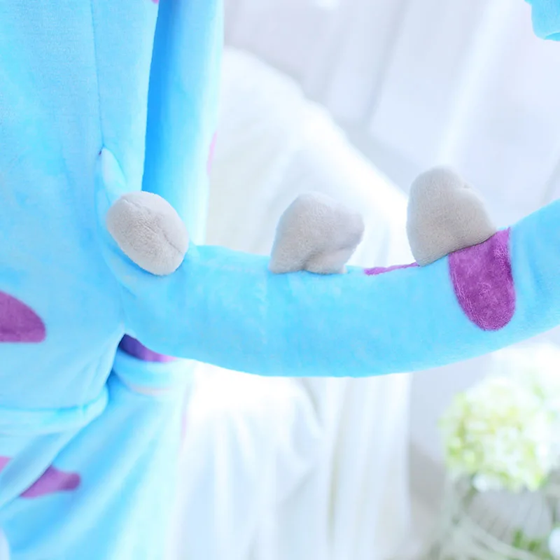 Горячая аниме Pijama мультфильм унисекс для взрослых с капюшоном пижамы Салливан