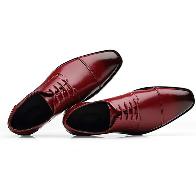 

Dresses Big Size 37-48 Microfiber Leather Men's Dress Shoes Business Formal Suit Shoes High Quality Oxford Shoes for Men Wedding