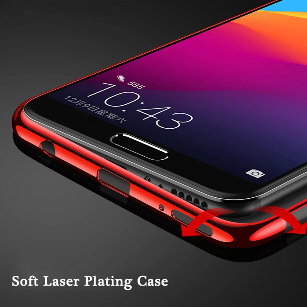 UTOPER Капа для huawei Honor 9 Lite чехол мягкий лазерной покрытие прозрачный P smart Case