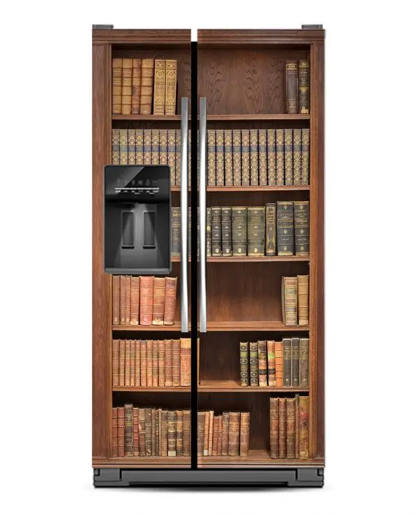 Оптовая продажа 3D чехол для книжной полки самоклеящаяся наклейка холодильника и
