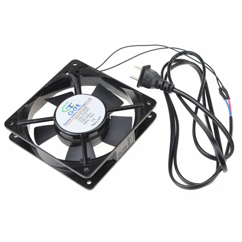 10 шт./лот 120 мм вентилятор охлаждения переменного тока 220 в 240 В с 2 контактным