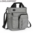 Мужская Дорожная сумка-мессенджер через плечо с отверстием для наушников, водонепроницаемая нейлоновая дорожная сумка, вместительные сумки для хранения ZL020