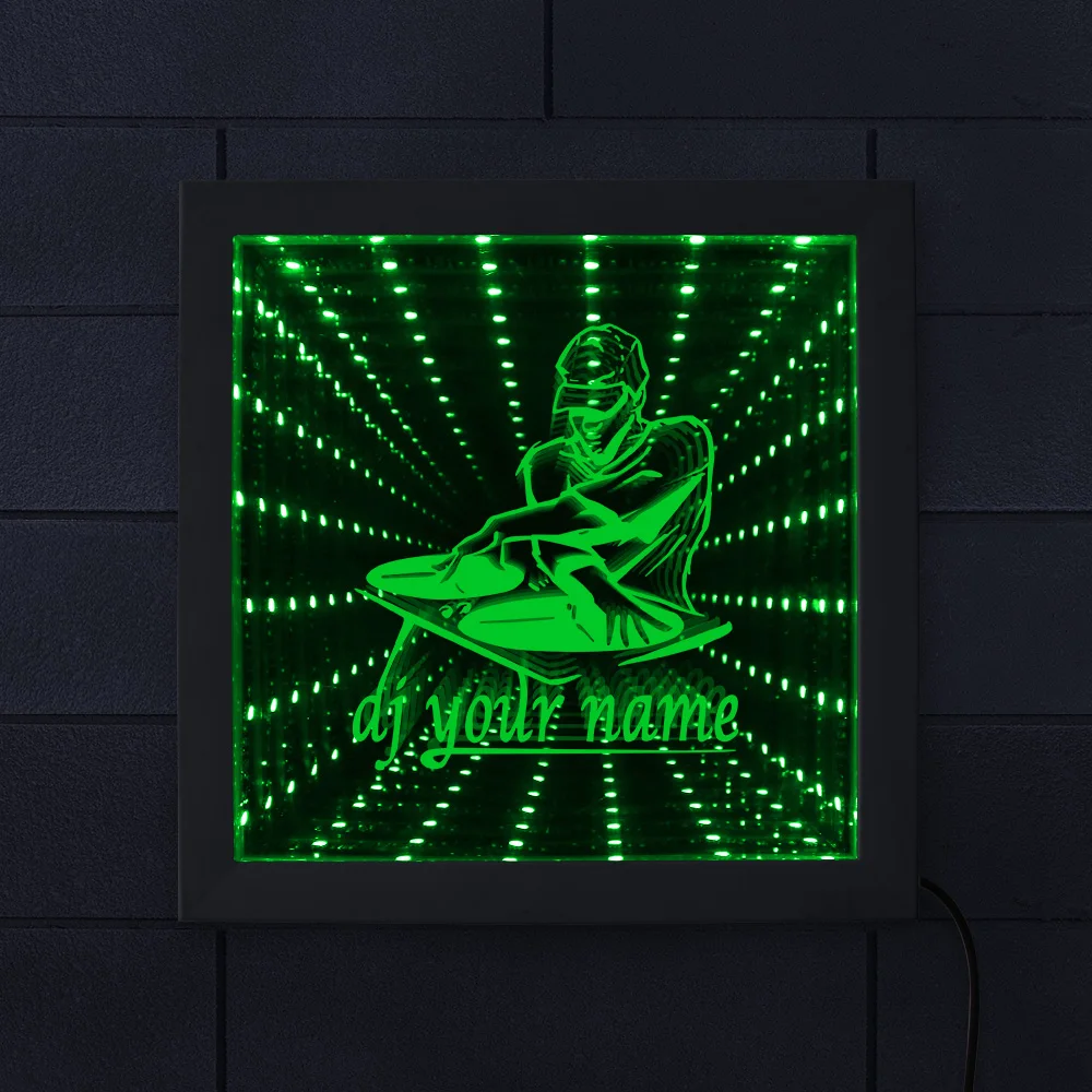 Светодиодный зеркальный светильник Infinity оригинальное музыкальное украшение для