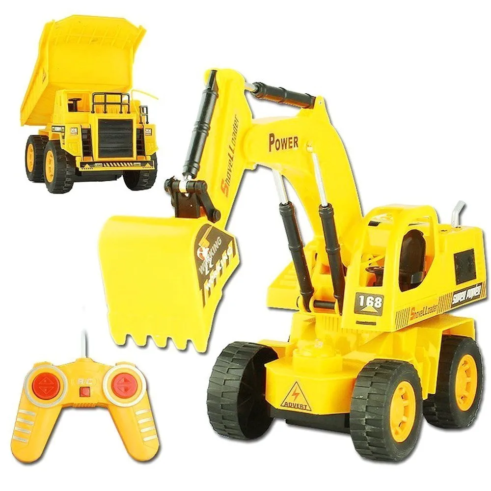 Remote Control Excavating Machinery Motor-driven Engineer Vehicle Childrenwithout original box controlled machine wltoys | Игрушки и