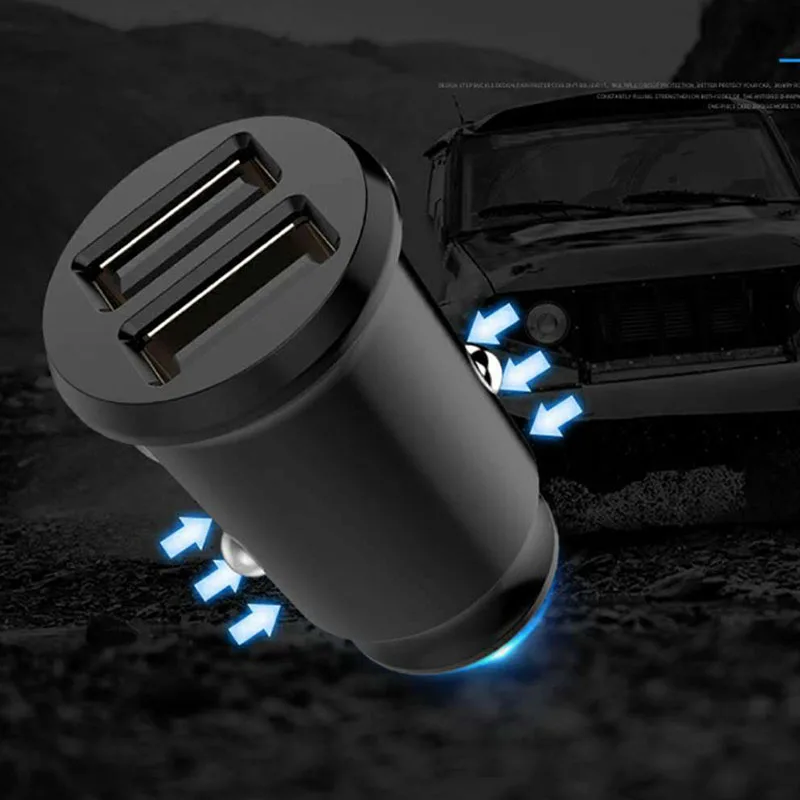 Rovtop Mini USB Автомобильное зарядное устройство 3.1A автомобильное двойное