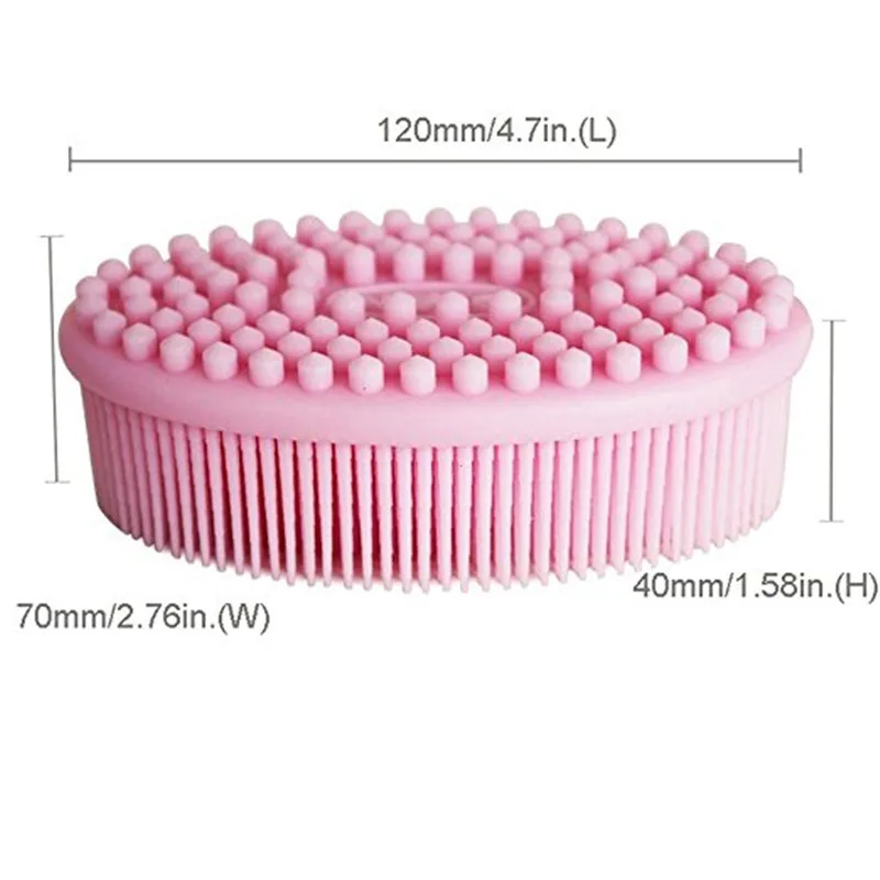 1pc Baby Bath Brush Prevent Bacterial Children Silicone and Shampoo Wash Supplies Cleaning LA884756 | Мать и ребенок