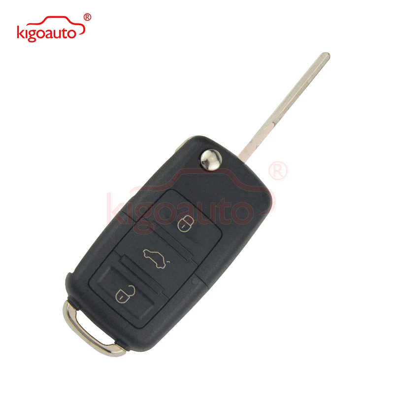 1KO959753N флип ключ HU66 3 кнопки 434 МГц для VW Jetta Passat 50 Вт 1KO 959 753 N дистанционный kigoauto|buttons