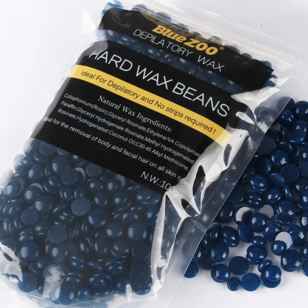 

100g/bag Chamomile Taste Depilatory Hot Film Hard Wax Beans Pellet Waxing Bikini Hair Removal Wax For Summer Season