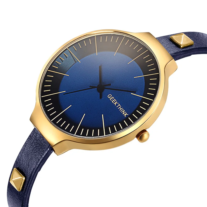 Женские кварцевые часы с кожаным ремешком и заклепками|luxury brand|luxury brand designerluxury