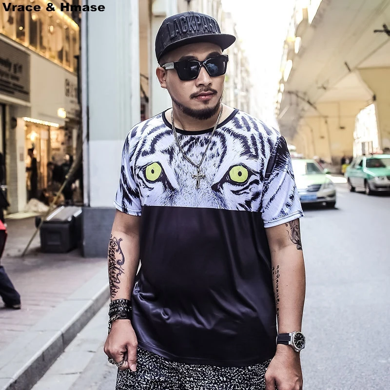 Индивидуальная трендовая модная повседневная футболка с леопардовым принтом