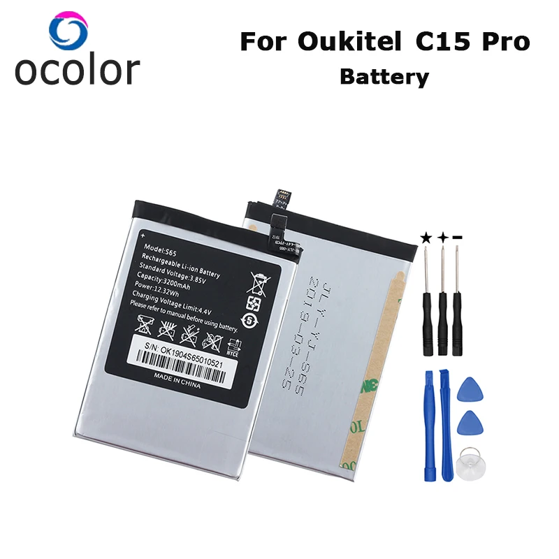 Ocolor для Oukitel C15 Pro аккумулятор 3200 мАч сменный аксессуар мобильного телефона