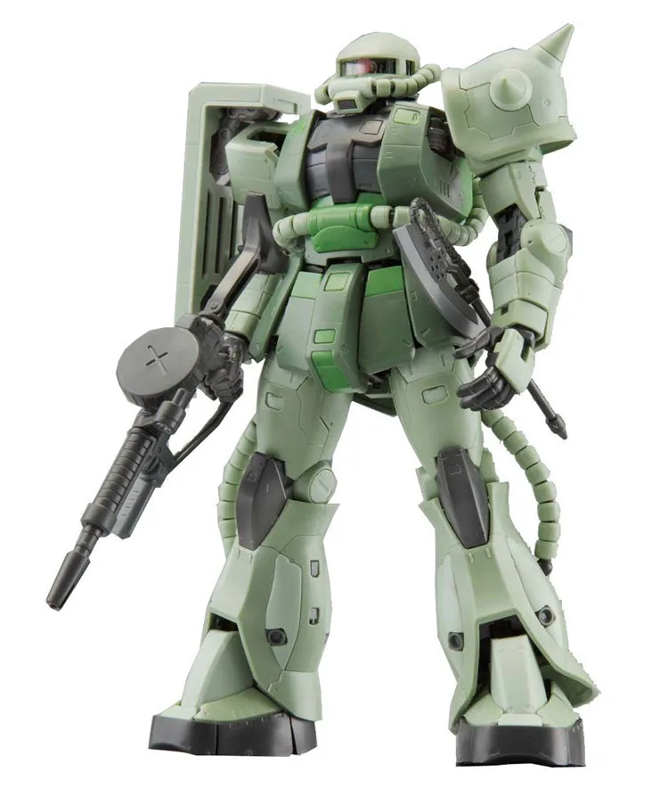 Bandai Gundam 1/144 RG MS-06F ZAKU II мобильный костюм сборные модели комплекты фигурки