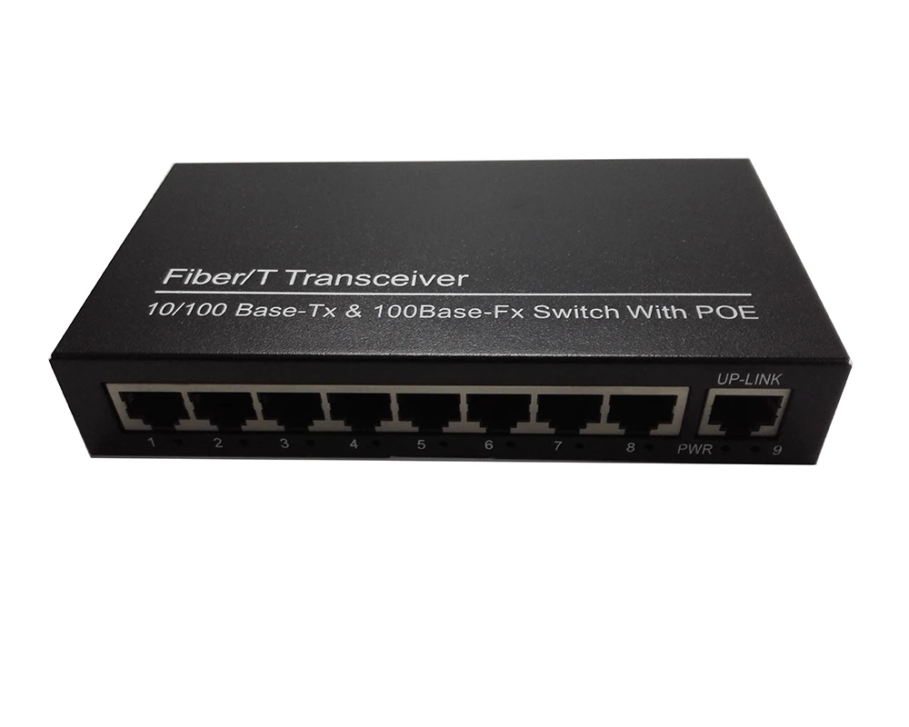 8-канальный коммутатор POE 8-портовый сетевой Ethernet 10/100 м IEEE802.3af/на стандартный