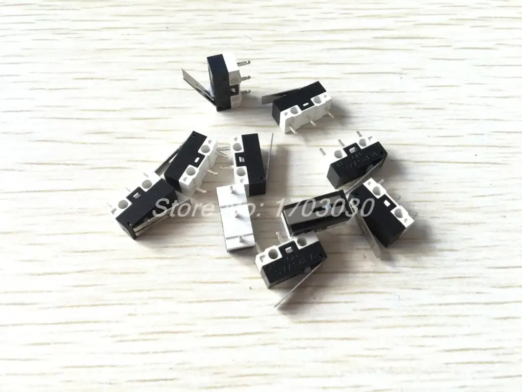 10 шт. переменный ток 125 В 1A без NC мгновенный короткий шарнирный рычажок Рычаг Микро концевые переключатели KW10-3