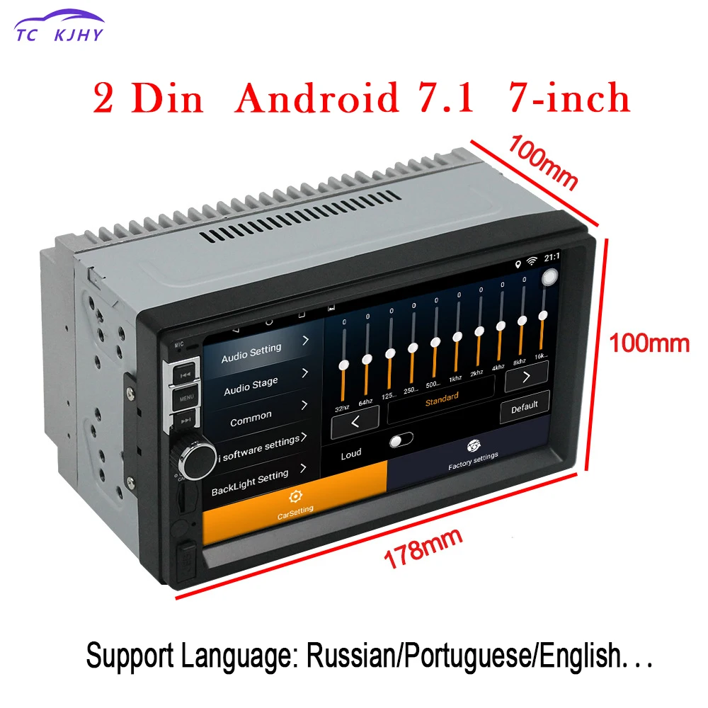 2 Din автомагнитола 7 дюймов gps Android 1 FM Transimitte навигация Bluetooth Dvd Automotivo плеер Punto 1024*600
