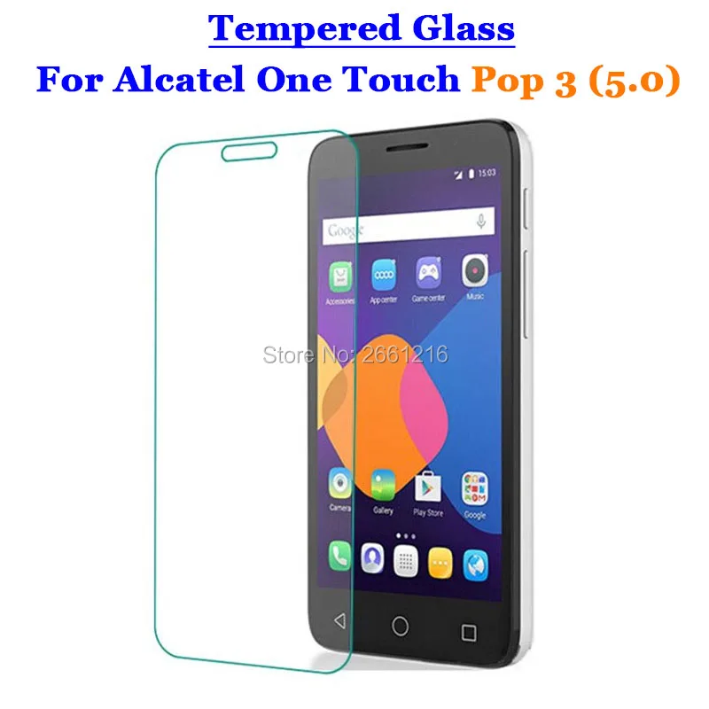 Закаленное стекло 9H 2.5D премиум класса для Alcatel Pop3 5 0 Защитная пленка One Touch Pop 3 5015D