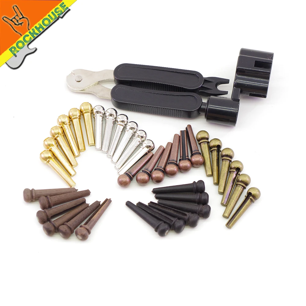 Acoustic Guitar Pegs Bridge Pin Strings Nail Openner Scissors Tuning Peg For And Bass | Спорт и развлечения