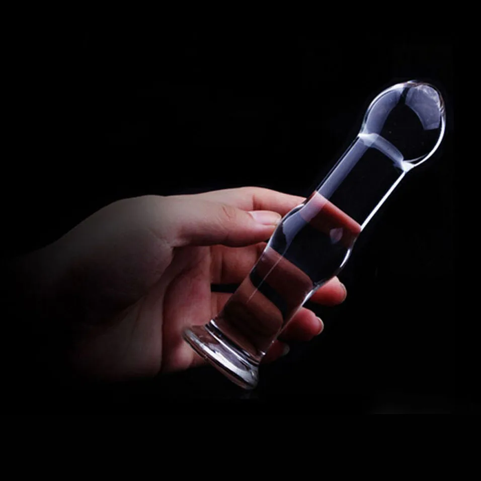 Анальная пробка camaTech из пирексного стекла Стимулятор точки G Кристальный