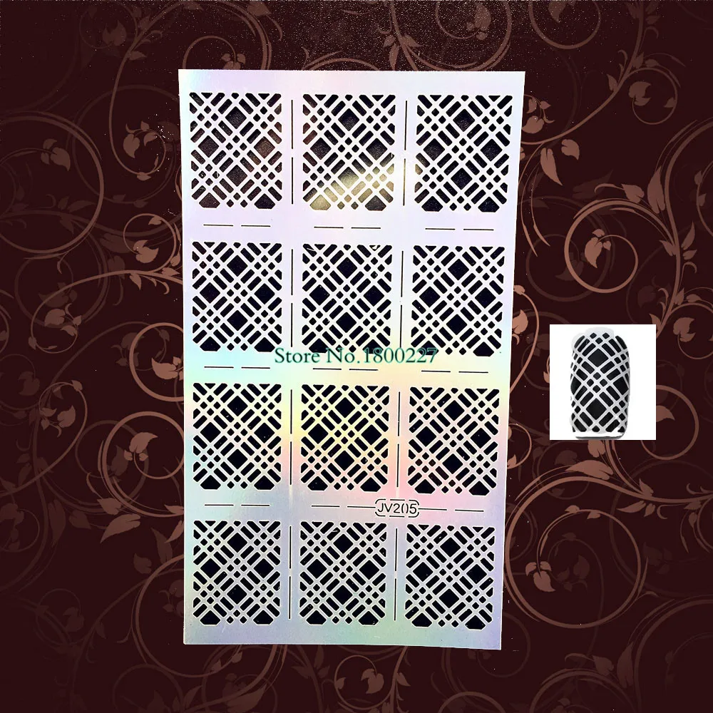 1 шт. высококачественный Блестящий шаблон для ногтей|decor|tip settips for painting dark colors |