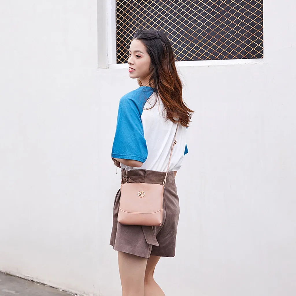 Women Messenger Bag Fashion Solid Color Phone Coin PU Leather Shoulder Cute Wild of the slung small Square bag #2 | Багаж и сумки