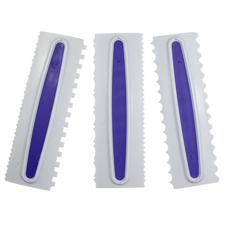 

Decorate Smart 3pcs/set Icing Comb Set New Pizza Dough Pastry Cake Cutter Scraper