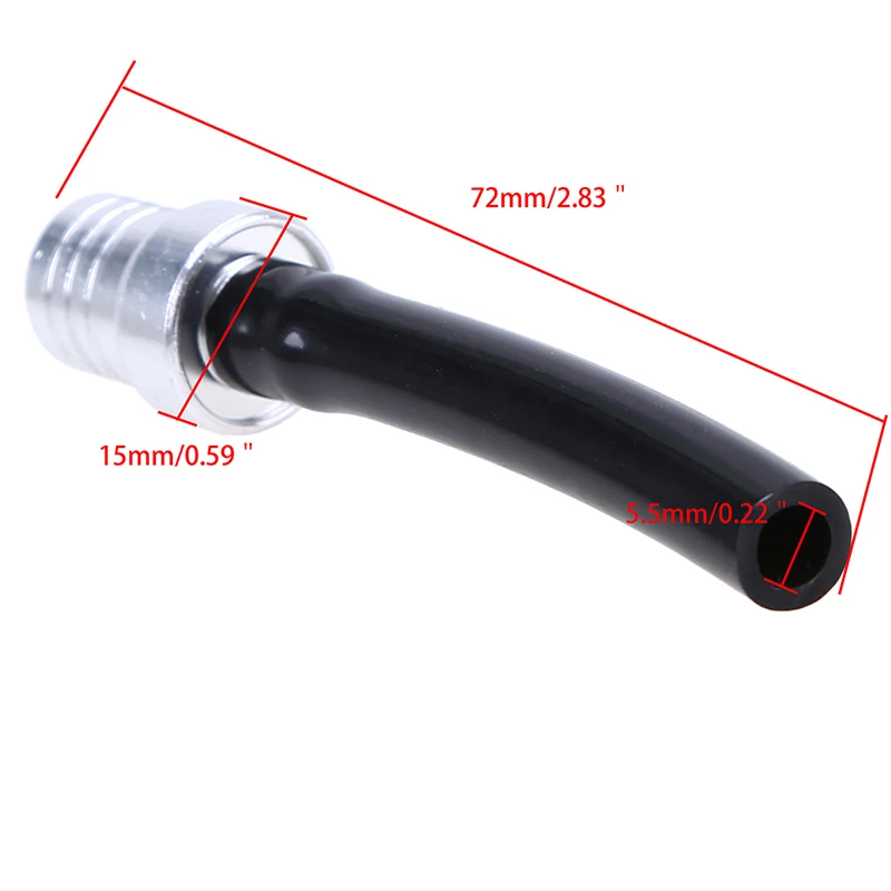 Posbay 1x алюминиевый Универсальный мотоциклетный газовый Бензобак топливный колпачок вентиляционный вентиль шланг трубка для ATV Dirt Pit Quad Bike