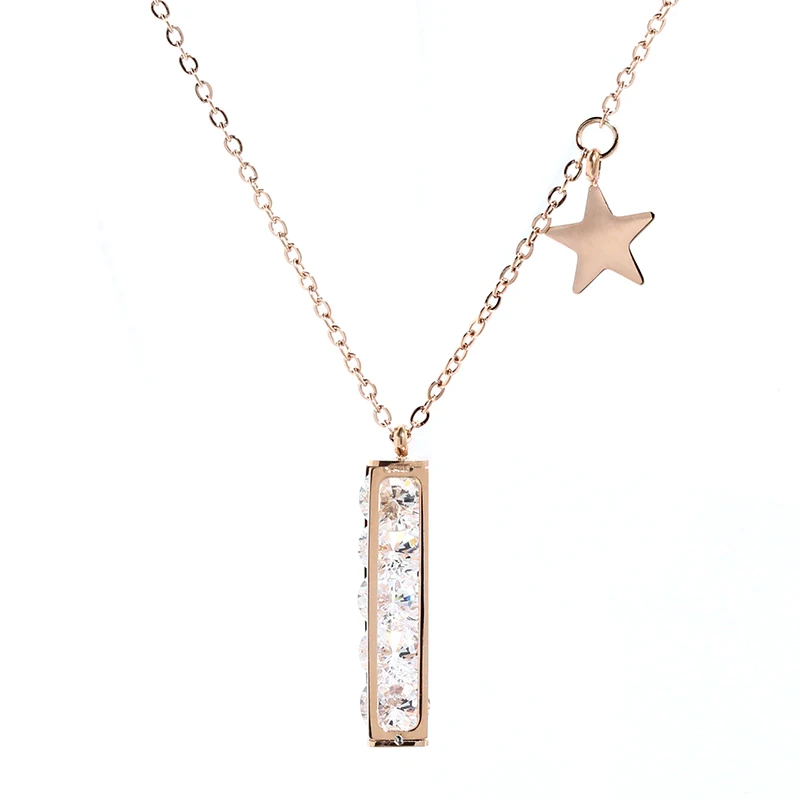 Новинка 2020 роскошное ожерелье YUN RUO цвета розового золота модное с подвеской в