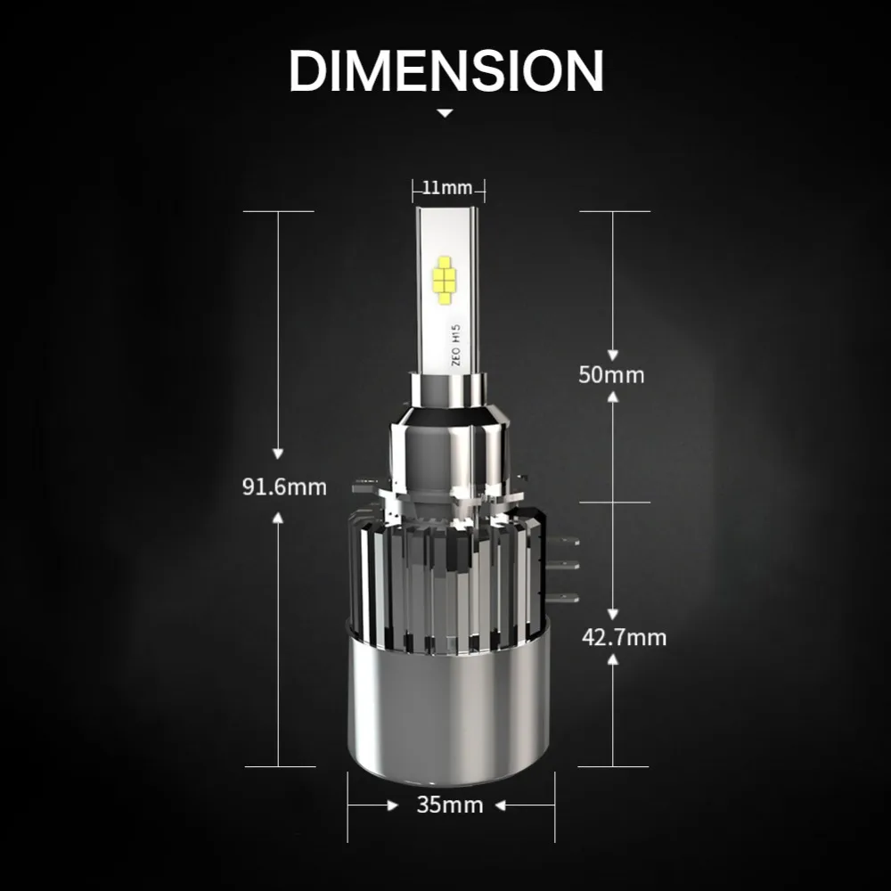 H15 LED Lamp For Audi Q7 A6 S6 h15 led ampul Ford Fiesta Golf 6 MK6 7 Canbus Error Free Bulb Skoda Octavia A7 | Автомобили и
