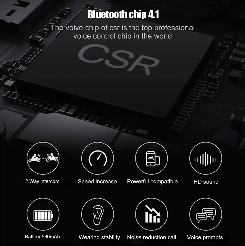 EJEAS Quick20 Bluetooth 4 2 Мотоцикл гарнитура для внутренней телефонной связи Raid пара 1 км с