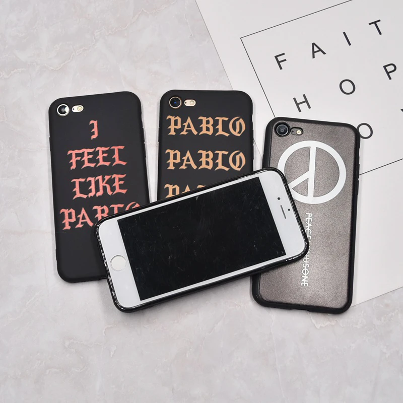 Brand Letter soft case For iphone 6 6s Plus 7 8 X 5s SE cover Capa funda Fashion Peace Anti-War Sign Cases |