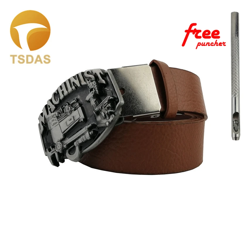 

Fashion Super Cool 3D MACHINIST Men's Metal Belt Buckle Suitable 3.8-4cm Wide Belt Best Gift to Lover