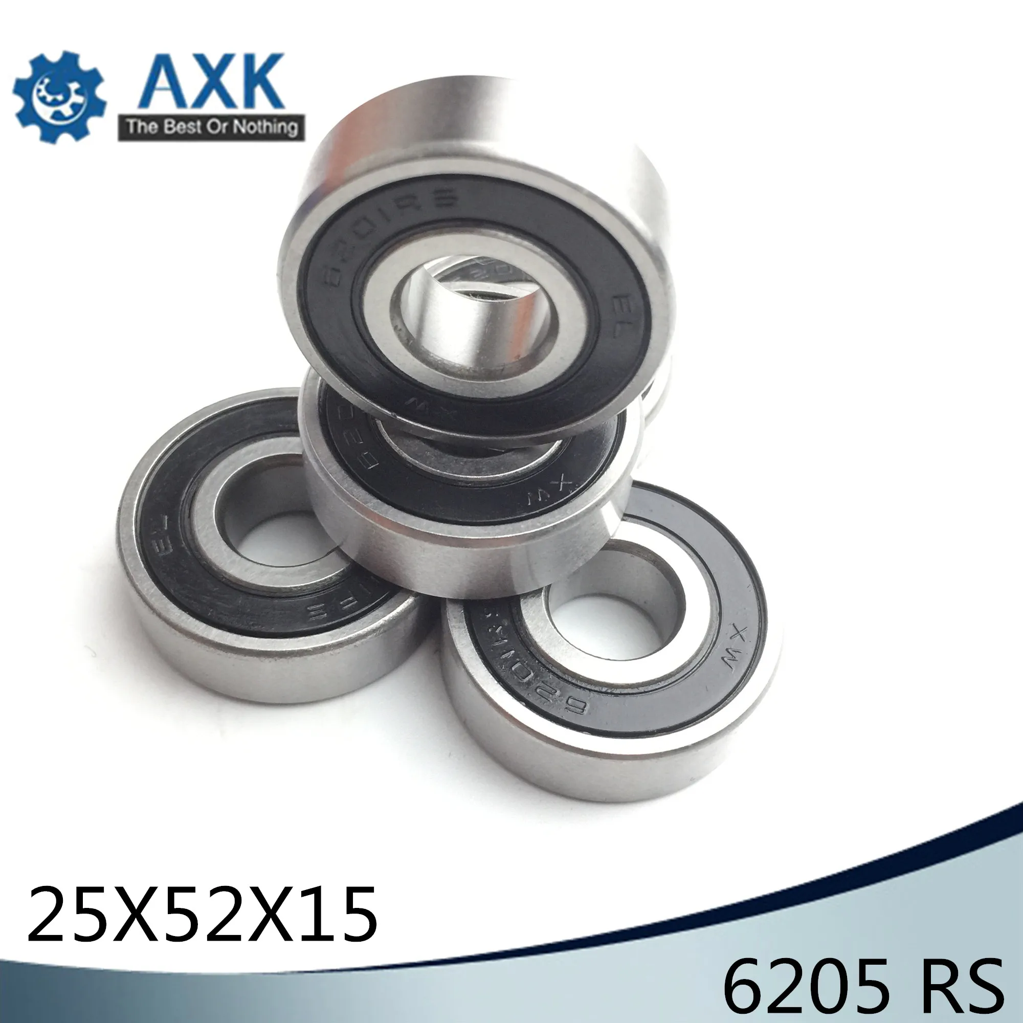 6205RS подшипник ABEC 3 (из 2 предметов) 25x52x15 мм шайбовый с глубоким 6205 2RS упорные