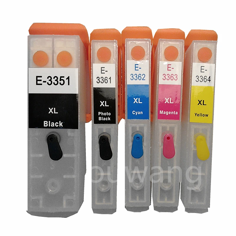 fou T3351 T3361 33XL Refillable Ink Cartridges for XP-530 XP-630 XP-830 XP-635 XP-540 XP-640 XP-645 XP-900 printer T33XL | Компьютеры и