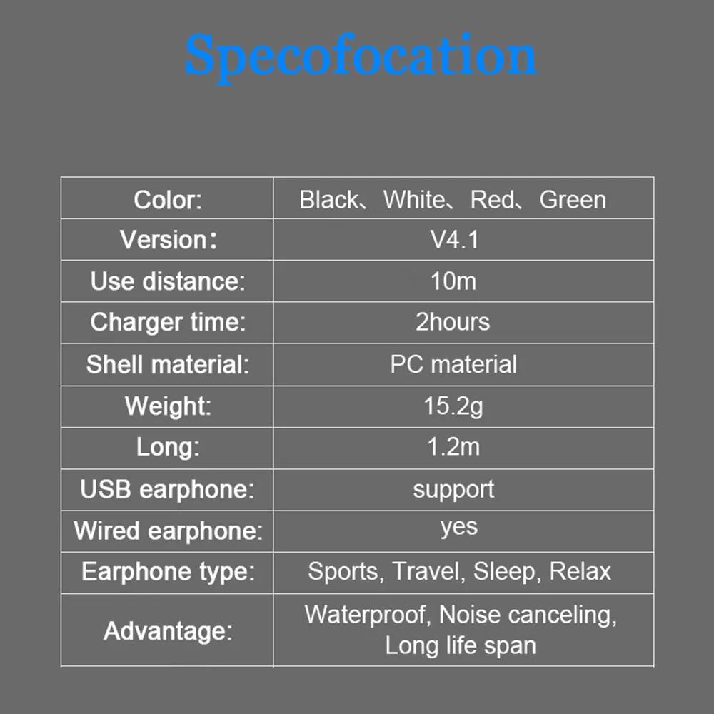 Саго S2 Спорт bluetooth гарнитура Беспроводной наушники вкладыши стерео