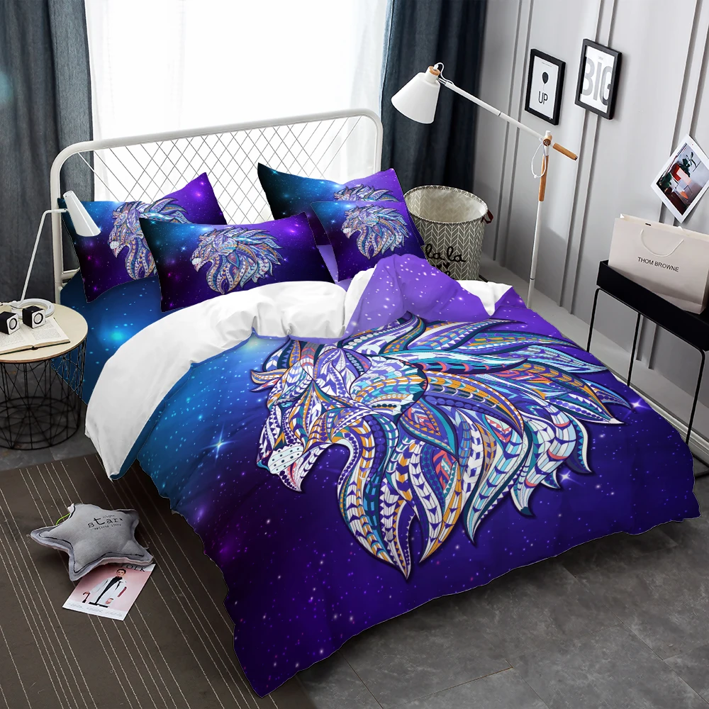 Комплект постельного белья Dreamlike с изображением Лева крутой пододеяльник
