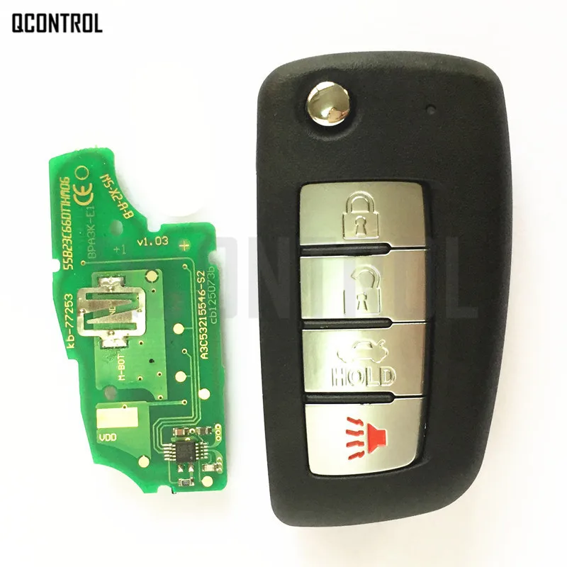 QCONTROL дистанционный ключ Модернизированный для Nissan KBRASTU15 Qashqai солнечное сильфи Tiida