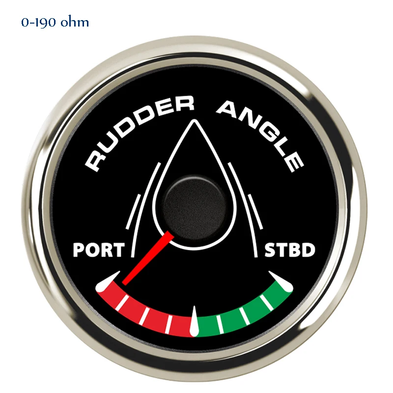 52/85 мм Морской Руль датчик угла 0-190ohm метр Порты и разъёмы-STBD для яхты сосуд с 8-Цвет Подсветка 9-32 в пост