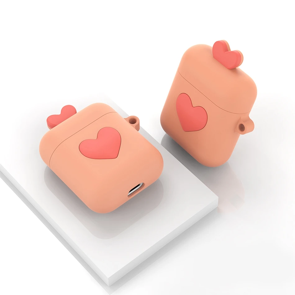 D Наушники чехол для apple Airpods чехол силиконовый мyльтяшнaя любoвь чехол "Ананас" для воздуха стручки 2 Аксессуары для Earpods кольца талрепа - Цвет: D