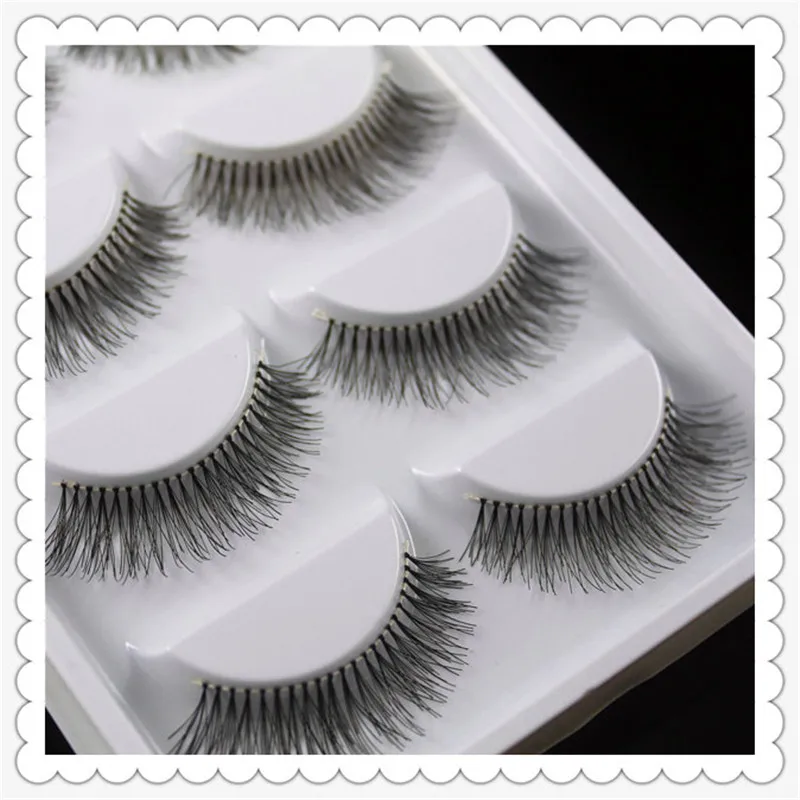 5 пары накладных ресниц ручной работы Ресницы для наращивания натуральных