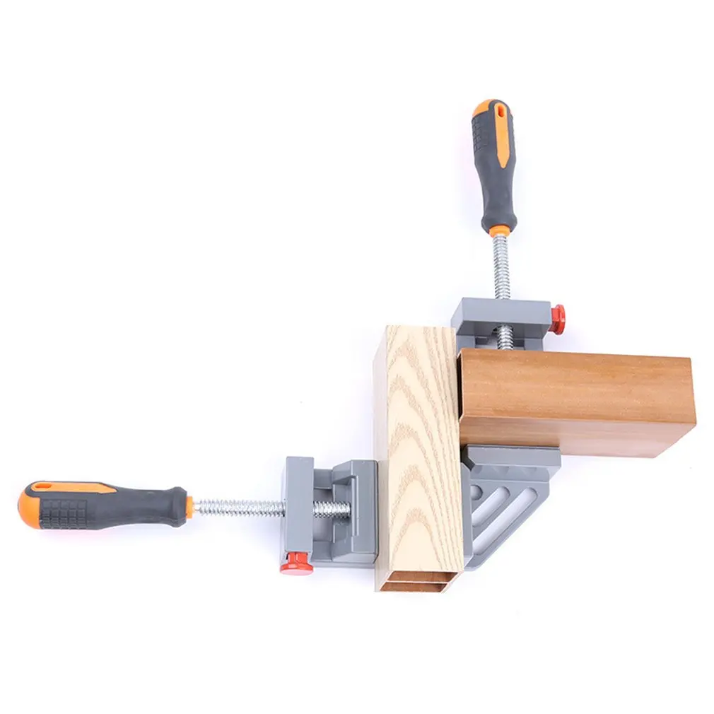 Двойная Ручка 90 градусов правый угол зажим алюминиевый Деревообработка рама