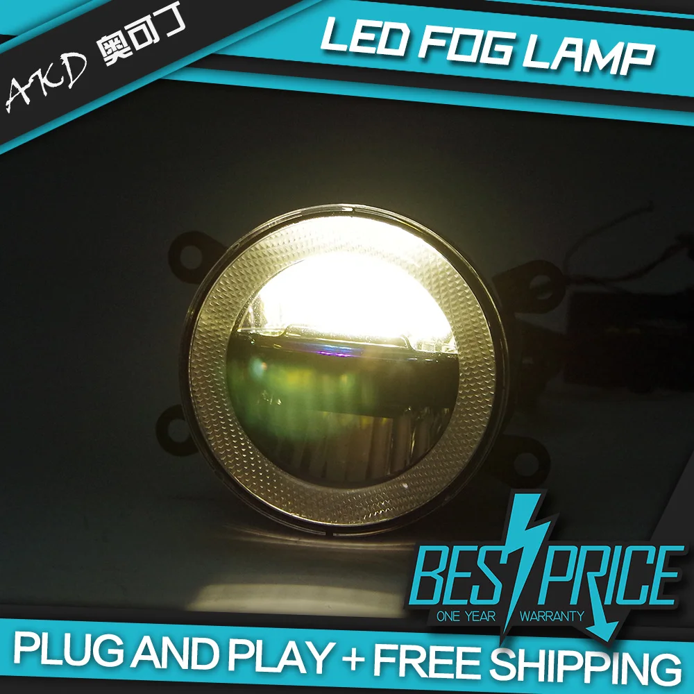 АКД Автомобильные светодиодные противотуманные фары для Renault Megane ангельские