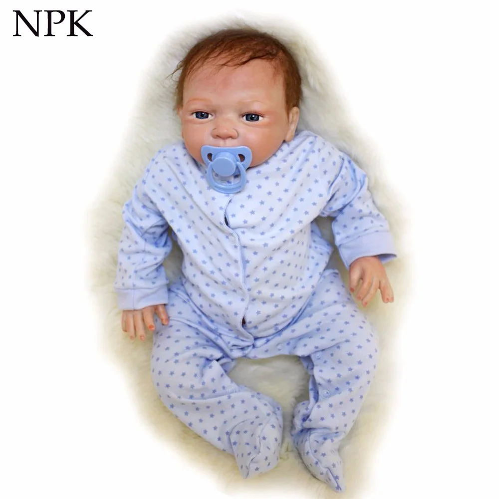 NPK Мягкие силиконовые куклы reborn baby boy 2" поддельные Младенцы reborn для детей подарок Спящая кукла игрушки bebe reborn bonecas