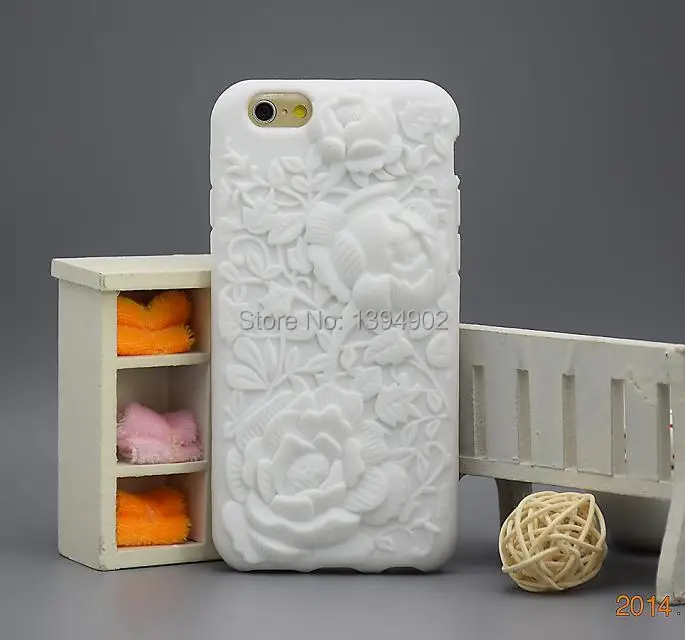 Мягкий силиконовый чехол для Apple iPhone 6 6s 4 7 дюйма 1 шт. черный белый 3d дизайн с