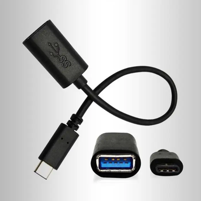 Кабель адаптер Type C OTG USB 3 1 Male To 2 0 A Female Data Cord Adapter 20 см|Переходники и адаптеры| |