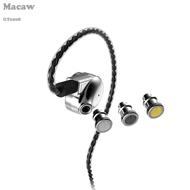 Металлические наушники вкладыши Macaw GT600S спортивные сделай сам динамические
