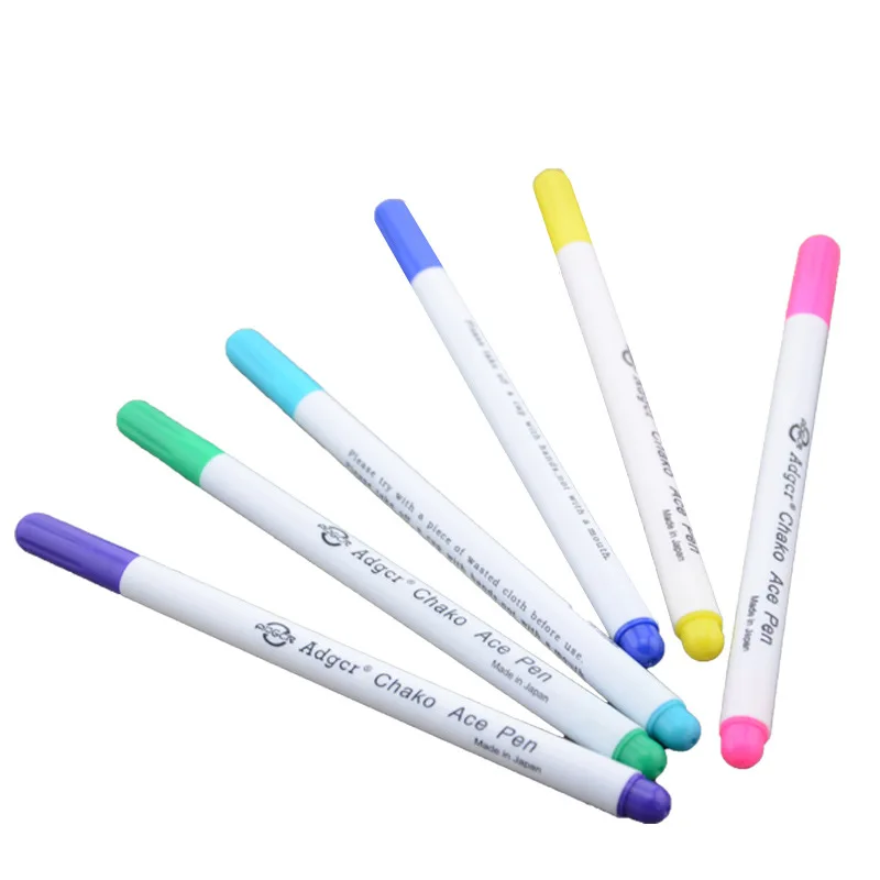 6pcs mixed 6 шт. стирающиеся Ручки Маркеры для ткани водорастворимый карандаш для вышивки крестом лоскутное рукоделие для швейных инструментов аксессуары для рукоделия - Цвет: 6pcs mixed