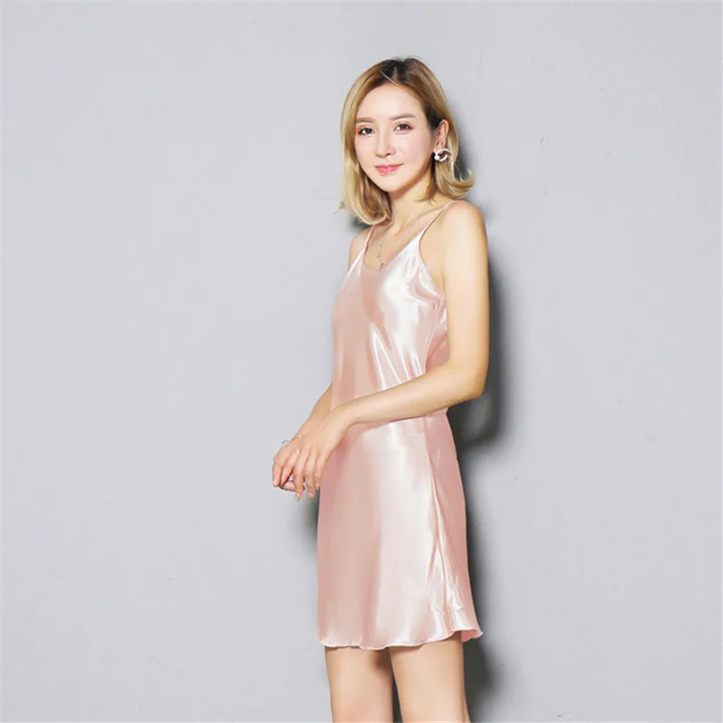 Женская сексуальная ночная рубашка 2020 летняя новая отделка домашнее платье