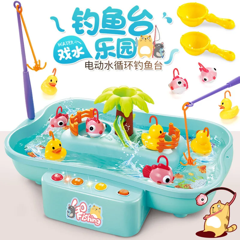 

Educational Fishing Toys Bath Hook Games Rod Net Set for Children's Model Play Outdoor Toy for Kids 2 Years Christmas Gift
