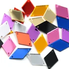 15*25 мм 25*41 мм ромбы 30 шт. акриловые зеркальные Акриловые стразы для пришивания акриловые зеркальные камни для пришивания Стразы для украшения одежды